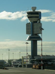 An image of Milan Malpensa airport tower