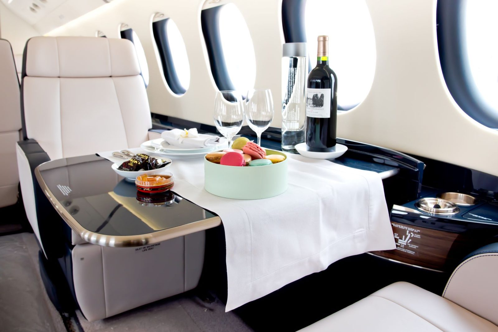 private jet lunch trip