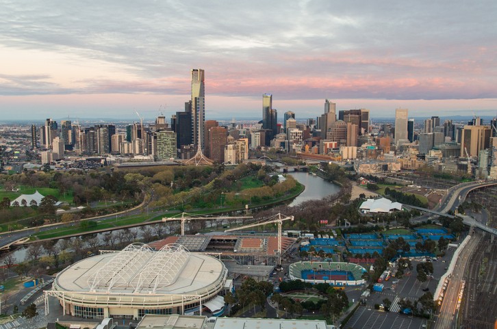 Autralian open 2020 in Melbourne Park