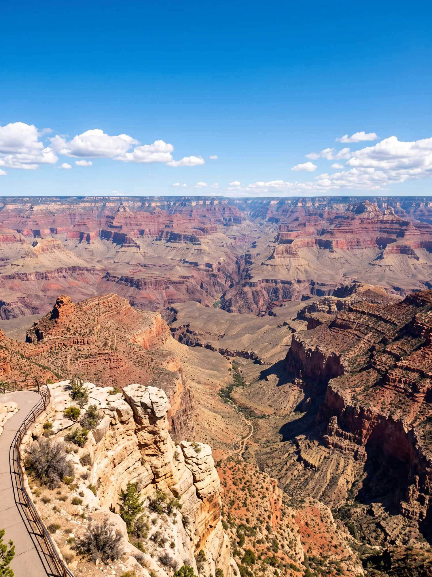 Image of Panoramic Cityscape View Of Grand Canyon In Bright Daylight