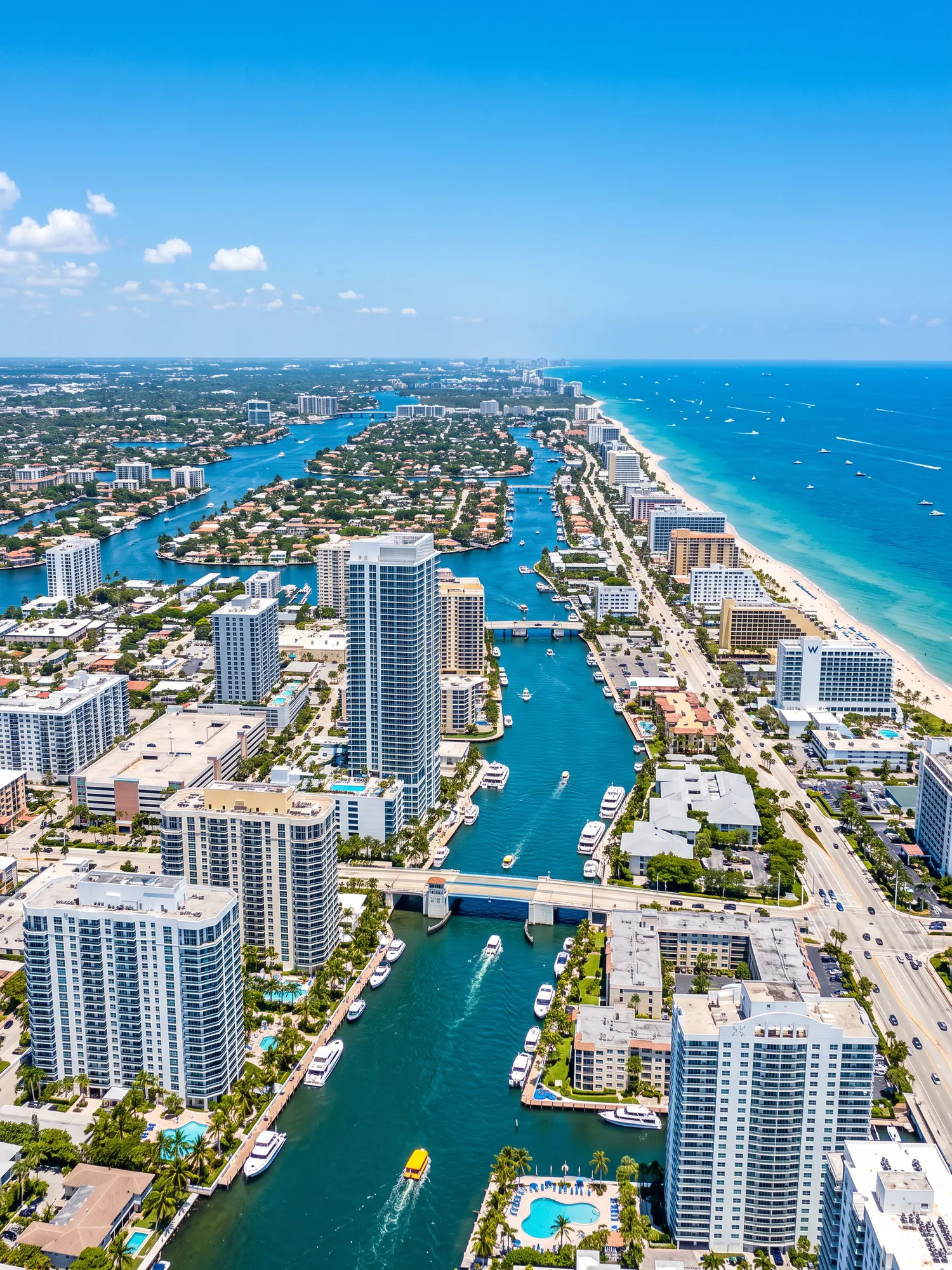 Image of Panoramic Cityscape View Of Fort Lauderdale In Bright Daylight 1