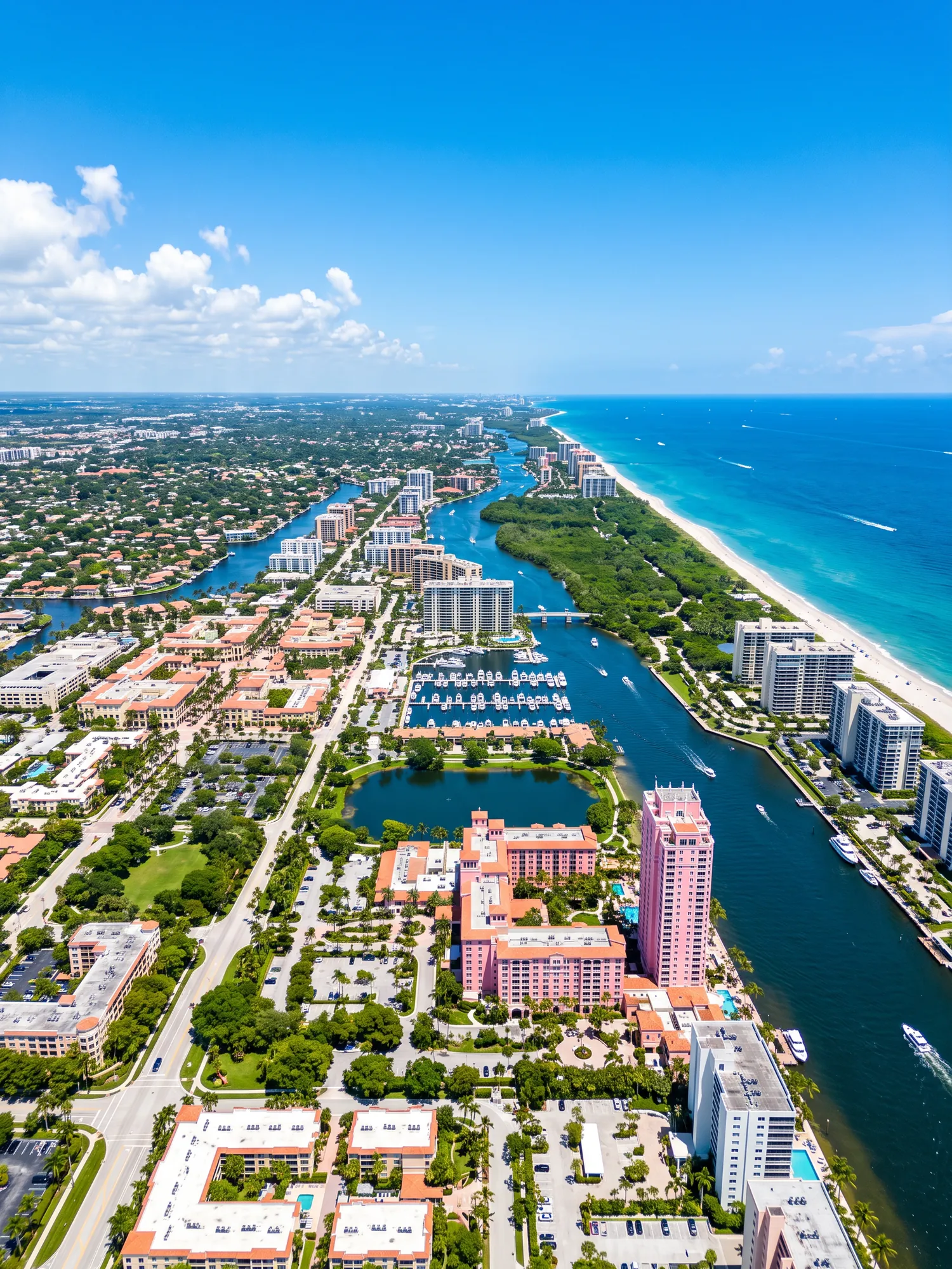 Image of Panoramic Cityscape View Of Boca Raton In Bright Daylight 1